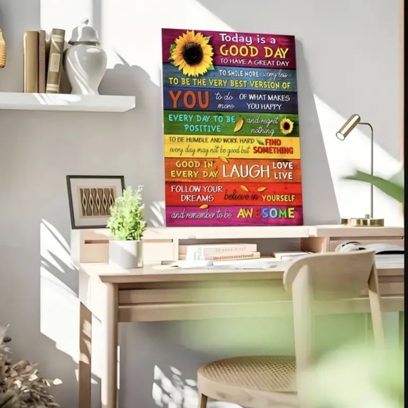 Inspirational Wall Art Teen Gift Idea Colorful Artwork Bohemian Style Decor - Picture 8 of 8